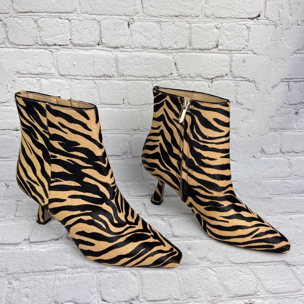 NWOB Samantha Genuine Calf Hair Bootie SAM EDELMAN - Picture 4 of 15